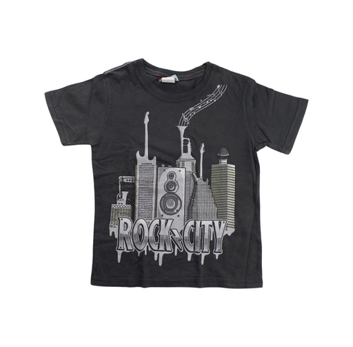 A Grey Short Sleeve T Shirts from City Threads in size 4T for boy. (Front View)