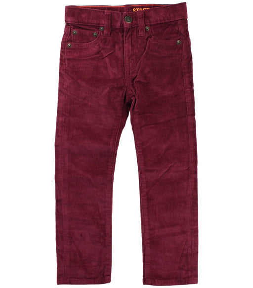 A Burgundy Casual Pants from Crewcuts in size 4T for boy. (Front View)
