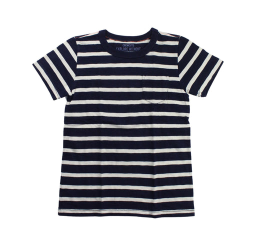 A Blue Short Sleeve T Shirts from Crewcuts in size 4T for girl. (Front View)