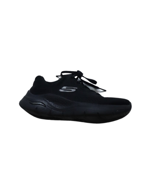 A Black Sneakers from Skechers in size 10Y for boy. (Front View)