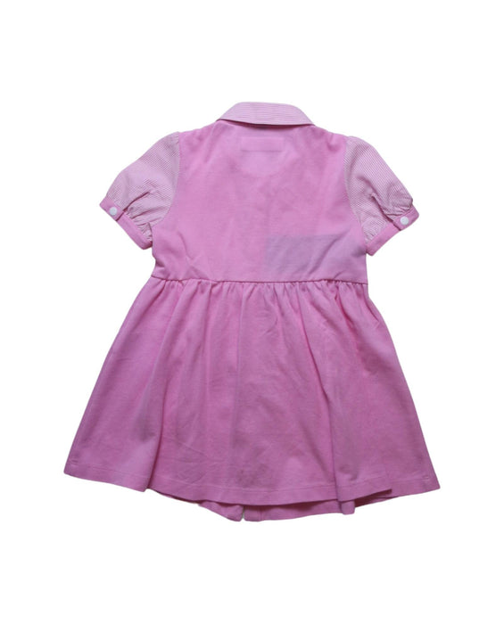 A Pink Short Sleeve Dresses from Ferrari in size 18-24M for girl. (Back View)