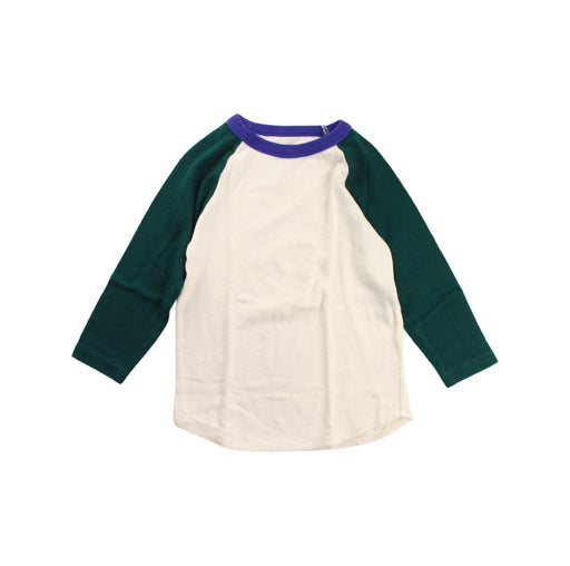 A Green Long Sleeve T Shirts from Crewcuts in size 4T for boy. (Front View)