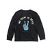 A Black Crewneck Sweatshirts from Crewcuts in size 4T for boy. (Front View)