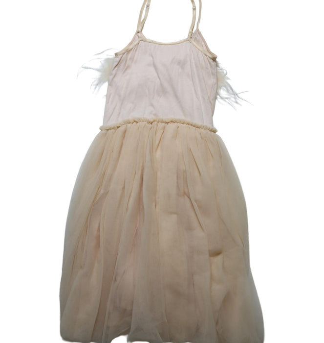 A Beige Sleeveless Dresses from Tutu Du Monde in size 10Y for girl. (Back View)