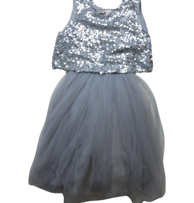 A Grey Sleeveless Dresses from Britt in size 12Y for girl. (Front View)