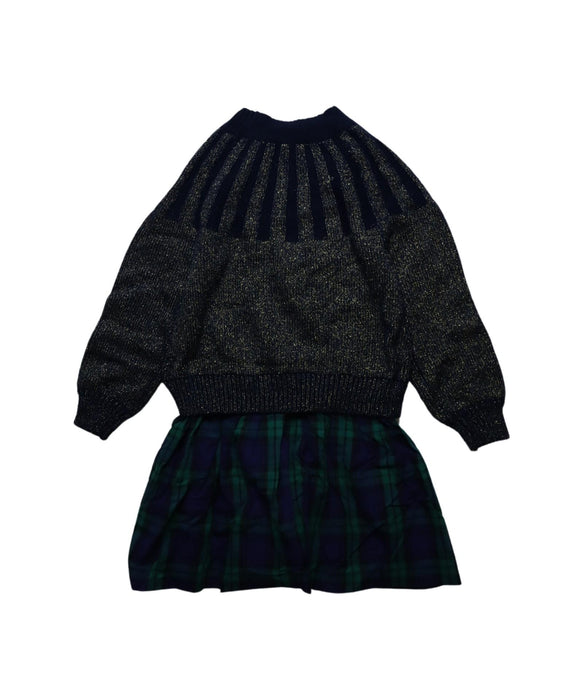 A Multicolour Sweater Dresses from Crewcuts in size 5T for girl. (Back View)