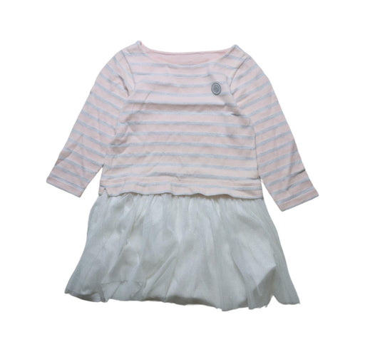 A Multicolour Long Sleeve Dresses from Petit Bateau in size 5T for girl. (Front View)