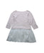 A Multicolour Long Sleeve Dresses from Petit Bateau in size 5T for girl. (Back View)