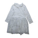 A White Long Sleeve Dresses from Petit Bateau in size 4T for girl. (Front View)