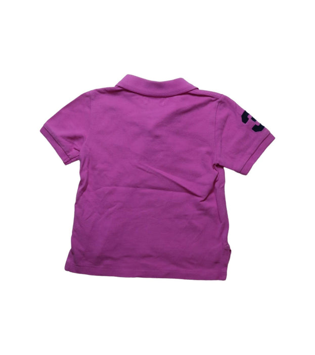 A Pink Short Sleeve Polos from Ralph Lauren in size 18-24M for girl. (Back View)
