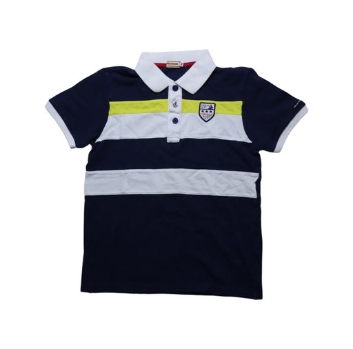 A Multicolour Short Sleeve Polos from Miki House in size 11Y for boy. (Front View)