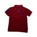 A Red Short Sleeve Polos from Polo Ralph Lauren in size 7Y for boy. (Front View)