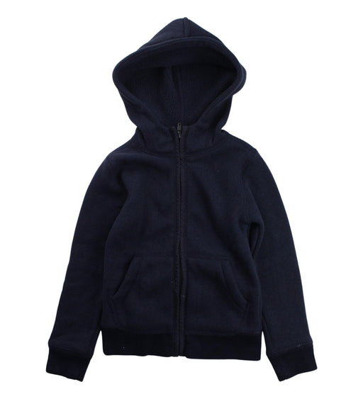 A Blue Zippered Sweatshirts from Crewcuts in size 4T for boy. (Front View)