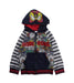 A Blue Zippered Sweatshirts from Desigual in size 3T for boy. (Front View)