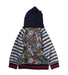 A Blue Zippered Sweatshirts from Desigual in size 3T for boy. (Back View)