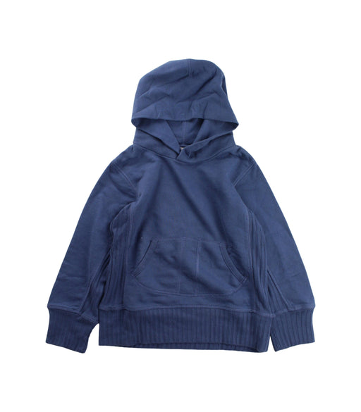 A Blue Hooded Sweatshirts from Appaman in size 4T for boy. (Front View)
