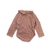 A Brown Long Sleeve Bodysuits from Buho in size 2T for girl. (Back View)
