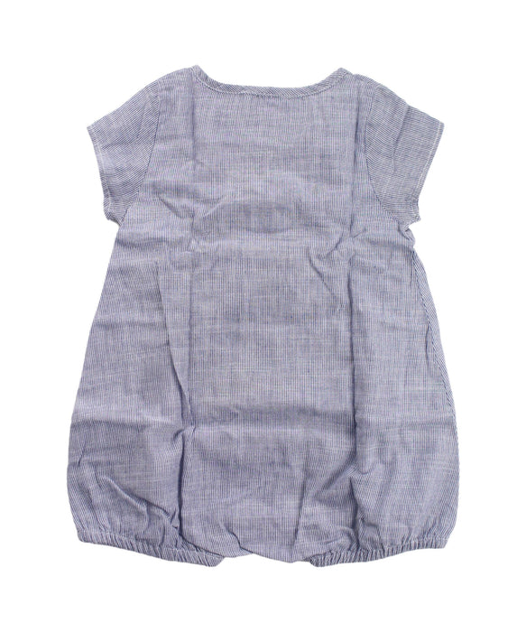 A Blue Short Sleeve Bodysuits from Bout'Chou in size 3-6M for girl. (Back View)