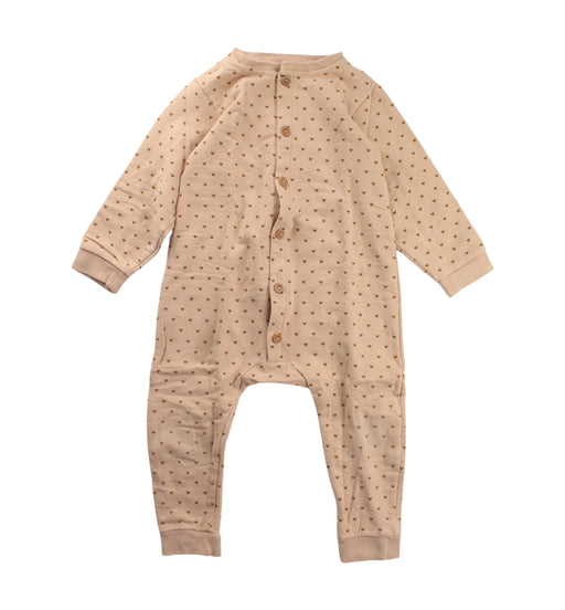 A Beige Long Sleeve Jumpsuits from Quincy Mae in size 2T for boy. (Front View)