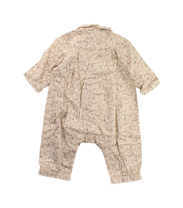 A Beige Long Sleeve Jumpsuits from Bonpoint in size 6-12M for neutral. (Back View)