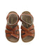 A Brown Sandals from Salt-Water in size 18-24M for girl. (Back View)