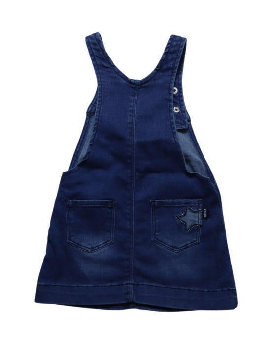 A Navy Overall Dresses from Chicco in size 12-18M for girl. (Back View)