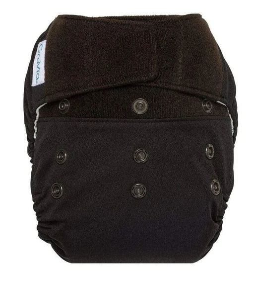 A Black Cloth Diapers from GroVia in size O/S for neutral. (Front View)
