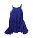 A Blue Sleeveless Dresses from Catimini in size 3T for girl. (Back View)
