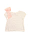 A White Short Sleeve Tops from Charabia in size 3T for girl. (Front View)