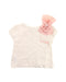 A White Short Sleeve Tops from Charabia in size 3T for girl. (Back View)