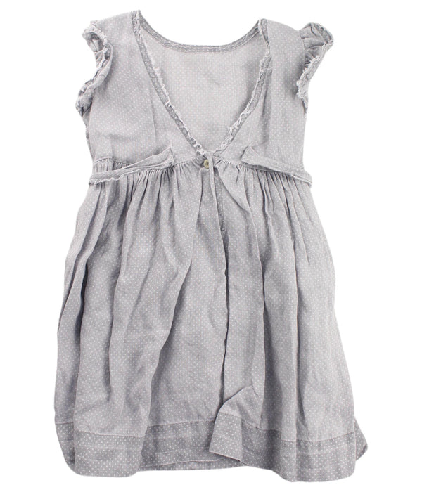 A Grey Short Sleeve Dresses from Il Gufo in size 4T for girl. (Back View)