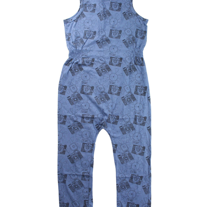 A Blue Sleeveless Jumpsuits from The Bonnie Mob in size 4T for boy. (Back View)