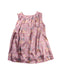 A Pink Sleeveless Dresses from Velveteen in size 2T for girl. (Back View)