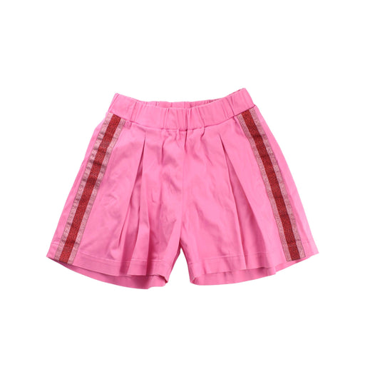 A Pink Shorts from I Pinco Pallino in size 6T for girl. (Front View)