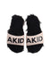 A Beige Slippers from AKID in size 5T for girl. (Back View)