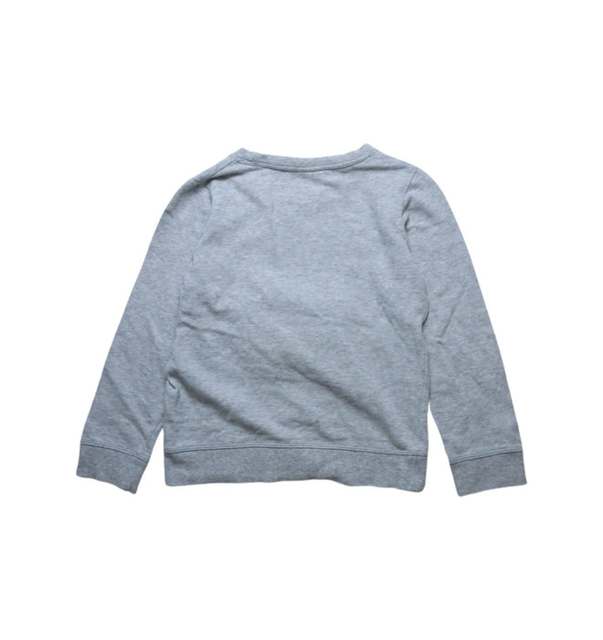 A Grey Crewneck Sweatshirts from Seed in size 7Y for girl. (Back View)