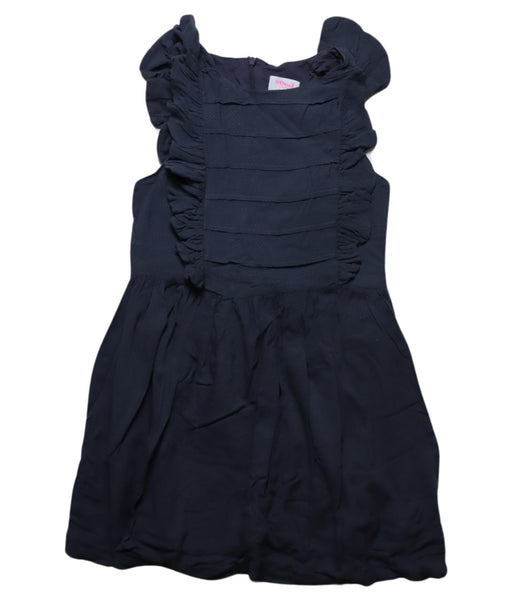 A Black Sleeveless Dresses from Seed in size 8Y for girl. (Front View)
