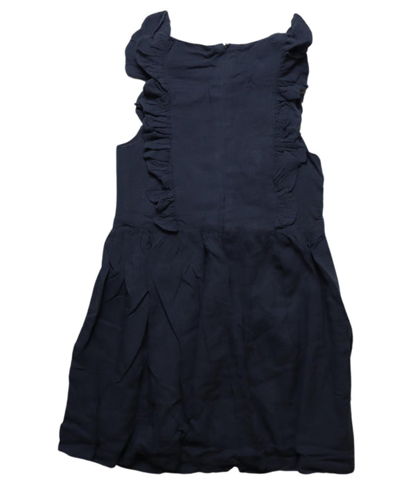 A Black Sleeveless Dresses from Seed in size 8Y for girl. (Back View)