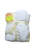 A White Blankets from The Wee Bean in size Newborn for neutral. (Back View)