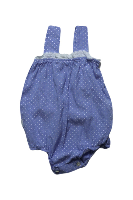 A Blue Sleeveless Bodysuits from Babidu in size 3-6M for girl. (Front View)