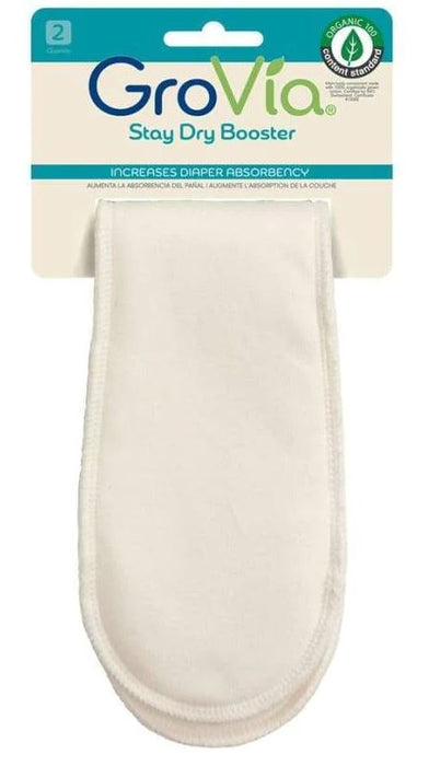 A White Cloth Diapers from GroVia in size O/S for neutral. (Front View)