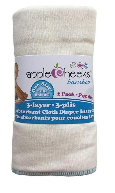 A White Cloth Diapers from Apple Cheeks in size O/S for neutral. (Front View)
