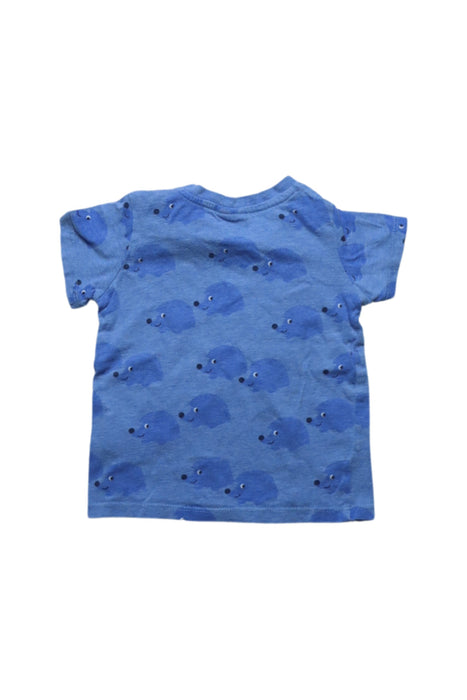 A Blue Short Sleeve T Shirts from Seed in size 3-6M for boy. (Back View)