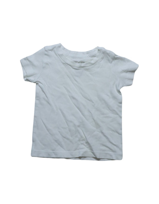 A White Short Sleeve T Shirts from HART + LAND in size 0-3M for neutral. (Front View)