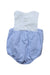 A Blue Sleeveless Bodysuits from Jacadi in size 0-3M for girl. (Back View)