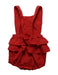 A Orange Sleeveless Bodysuits from Jacadi in size 0-3M for girl. (Back View)