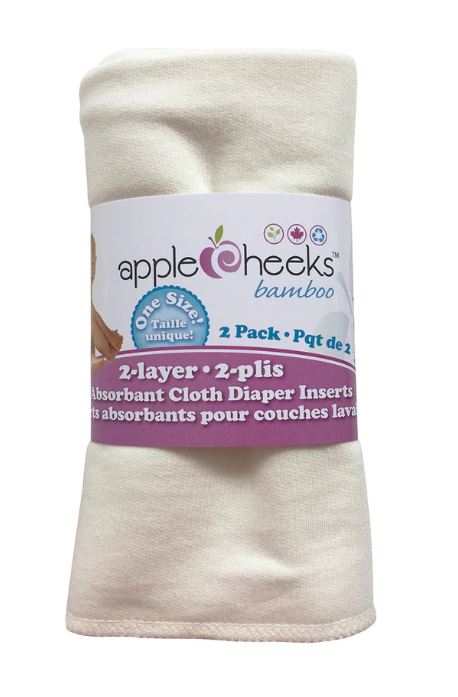A White Cloth Diapers from Apple Cheeks in size O/S for neutral. (Front View)