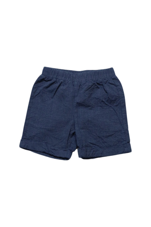 A Navy Shorts from Chickeeduck in size 6-12M for girl. (Front View)