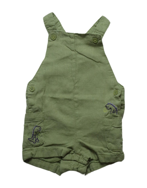 A Green Overall Shorts from Sergent Major in size 3-6M for girl. (Front View)