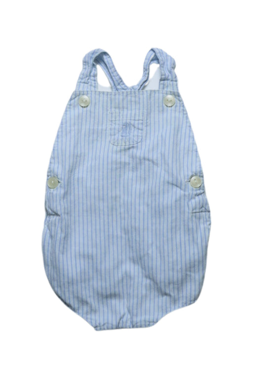 A Blue Sleeveless Bodysuits from Jojo Maman Bébé in size 3-6M for neutral. (Front View)